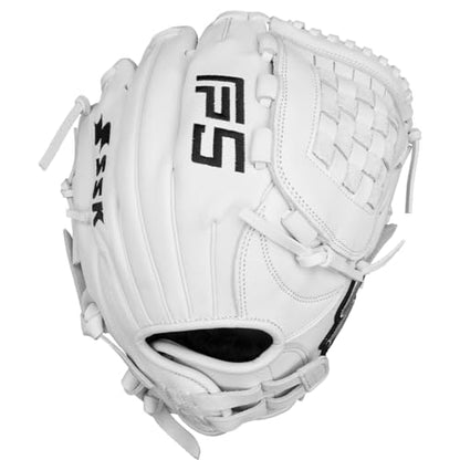 SSK FP5 Fastpitch Softball Glove – Infield - Outfield - Pitcher – 11.5”-11.75”-12”-12.25”-12.5”-12.75”-13”– Right & Left Hand Throw - color: White - Basket Web, size: 11.5" - Right Hand Throw