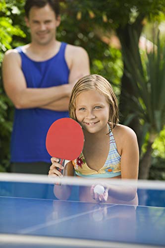 Professional Ping Pong Paddle Set - 2 Pack Premium Table Tennis Racket Set, 3 Professional Game Balls, Training Recreational Racquet Kit, Durable Handle Sturdy Rubber, Portable Carry Case Bag