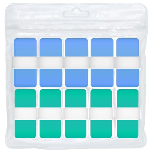 10pcs Tennis Grip Tape - Tennis Overgrip for Tennis Racquet - Tennis Racket Grip Tape - Pickleball Paddle Grip Tape - color: Blue-Green