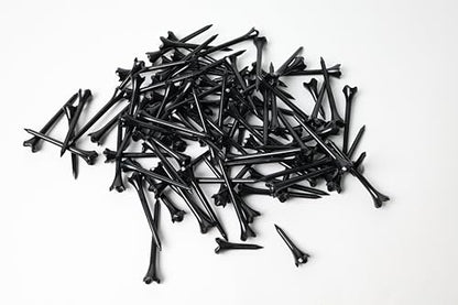 All Teed Up Premium Plastic Golf Tees - Black- 2.75 & 1.5 Inch Plastic Combo Pack - color: Black, style: 2.75/1.5 Inch Plastic