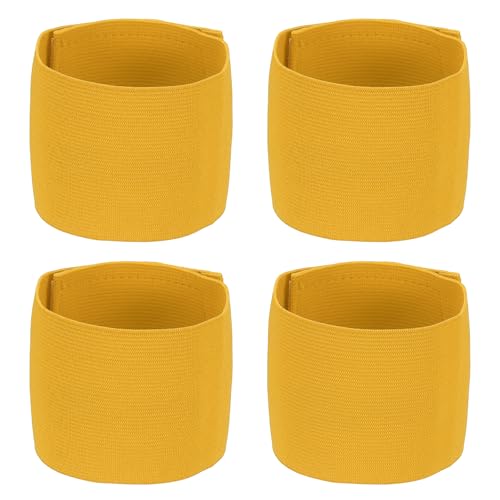 Soccer Captain Armband, Elastic Wrist Arm Bands Adjustable Player Team Leader Anti-Slip Badge Sports Accessories-Fit