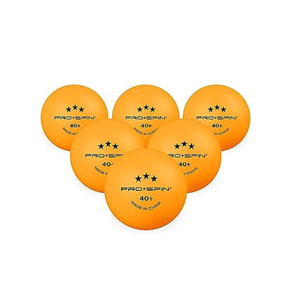 PRO-SPIN Ping Pong Balls - 3-Star Premium Orange Table Tennis Balls | High-Performance 40+ ABS Professional Quality | Ultimate Durability for Indoor & Outdoor Ping Pong Tables