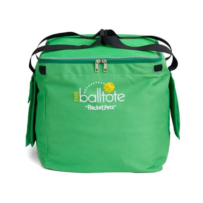 Racket Pets The Ball Tote - Replacement Bag for Tennis and Pickleball Pro Teaching Cart Hopper, Large Tote Bag For 150 Tennis Balls or 100 Pickleballs, Frame Not Included - color: Green