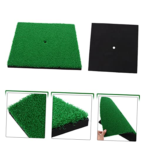 Portable Golf Hitting Mat Practice Grass Pad for Training -Turf for Realistic Swing Convenient for Beginners and Professionals -Deformation Design