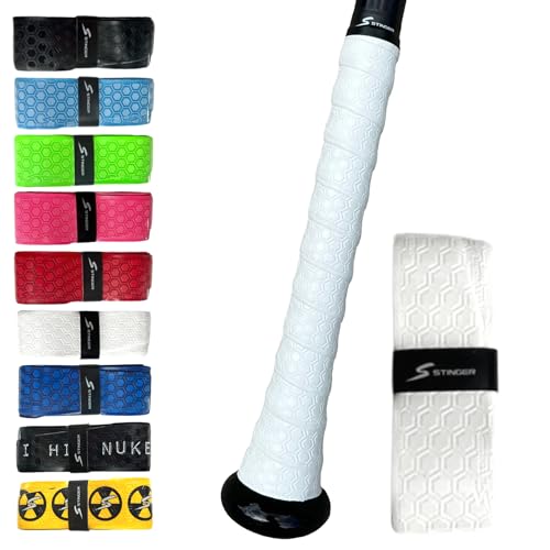 Stinger Sports Premium Polymer Bat Grip (Baseball and Softball) - color: White