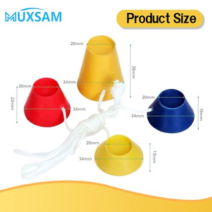 Winter Golf Tees, Durable Rubber Golf Tees with 4 Different Heights 38mm 22mm 18mm 12mm for Frosty Days Hard Ground Home Driving Range Mat Training Practice Kits