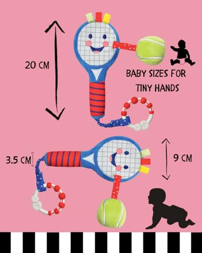 Tennis Racket for Babies | Soft Plush Sensory Tennis Racket for Babies