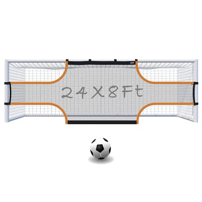 MR Soccer Goal Target Sheet, Field Net, Professional Shooting Practice Aid - size: 24'x8'
