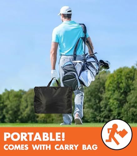 Golf Net, 10x7ft Heavy Duty Golf Practice Nets for Backyard Driving Chipping Hitting, Indoor Outdoor Training，with Carry Bag