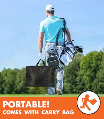 Golf Net, 10x7ft Heavy Duty Golf Practice Nets for Backyard Driving Chipping Hitting, Indoor Outdoor Training，with Carry Bag