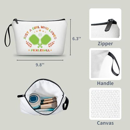 Pickleball Gifts for Women,Pickleball Lover Gifts,Pickleball Accessories Women,Pickleball Cosmetic Makeup Bag,Pickleball Party Gifts,Birthday Gifts for Teen Girls - color: pickleball 2