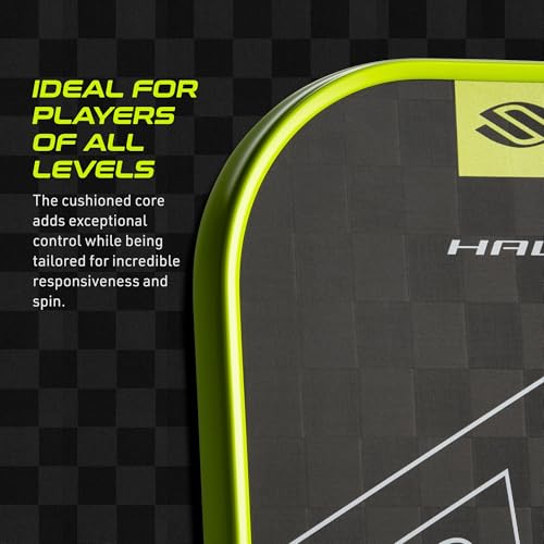 Selkirk Sport SLK Halo Raw Carbon Fiber Pickleball Paddle | Power, Pro and Control Pickleball Paddles | T700, 18K Ultraweave, Aramid Fiber LinkWeave | Designed & Controlled in USA - color: Control | Green | 2025, size: Max (All - Around Paddle)