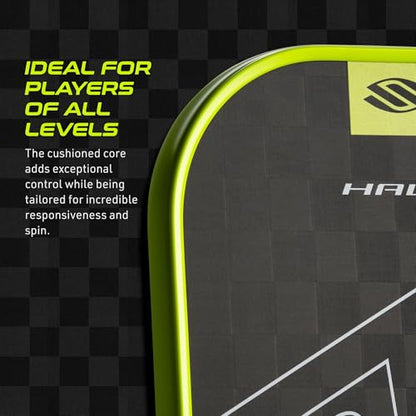 Selkirk Sport SLK Halo Raw Carbon Fiber Pickleball Paddle | Power, Pro and Control Pickleball Paddles | T700, 18K Ultraweave, Aramid Fiber LinkWeave | Designed & Controlled in USA - color: Control | Green | 2025, size: Max (All - Around Paddle)