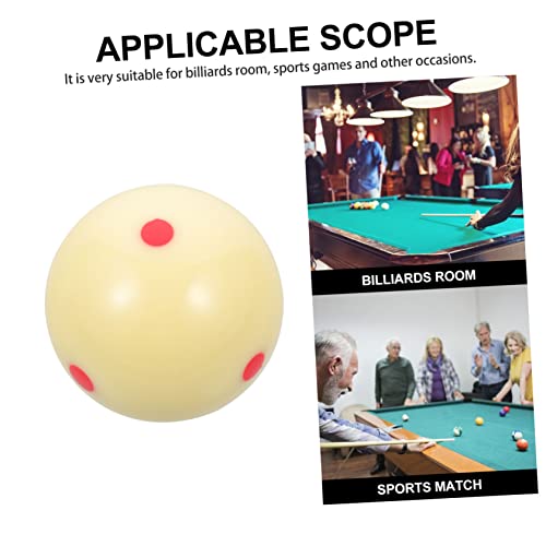 balacoo Replacement Billiard Cue Ball with Dots Pattern Phenolic Resin Training Ball for Pool Table Scratch Resistant Regulation Practice Accessory for Skill Improvement and Game Rooms