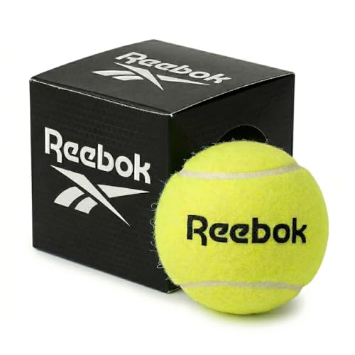 Reebok Tennis Balls for Cricket (Pack of 12) | Ideal for Tournament, Street & Gully Cricket | Durable Practice Balls for All Grounds