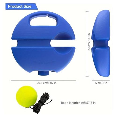 Tennis Trainer - Tennis Ball Training Baseboard,2027 New Tennis Practice Rebounder with String Balls,Portable Tennisball on String for Practice,Multifunctional Tennis Solo PracticeSet for Beginners