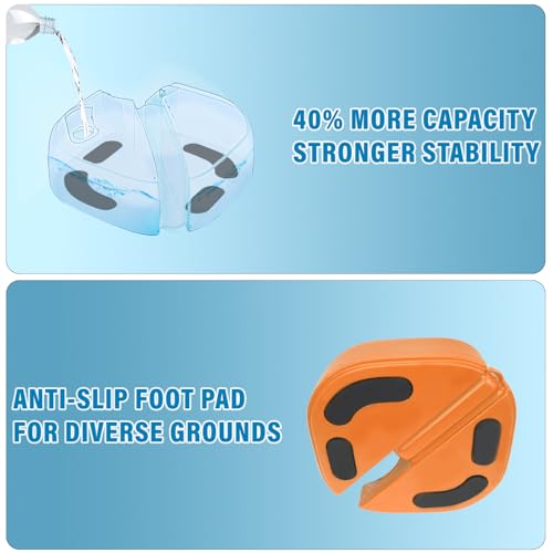 Westant Match Buddy Pickleball Trainer - Pickle Ball Practice Rebounder with 2 Balls, Pickleball Training Aids for Adults, Kids, for Self Practice - color: Orange