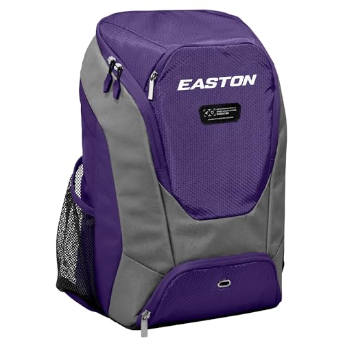 Easton Dugout Backpack Equipment Bag | Baseball & Softball | Multiple Colors - color: Purple