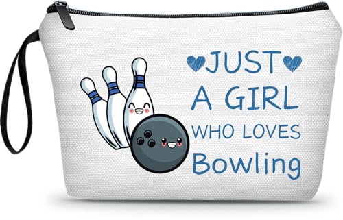 Bowling Accessories,Bowling Party Favors,Birthday Gift for Women,Bowling Cosmetic Makeup Bag,Woman Gifts for Birthday,Gifts for Teen Girls,Sister Birthday Gifts,Christmas - color: bowling1