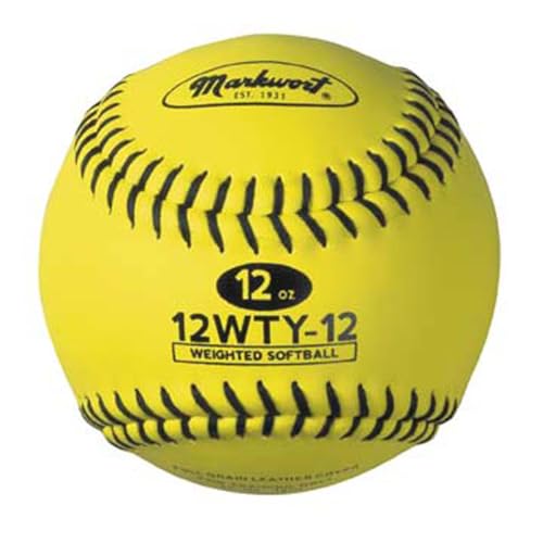Markwort Lite Weight and Weighted Leather Softball - size: 10-Ounce