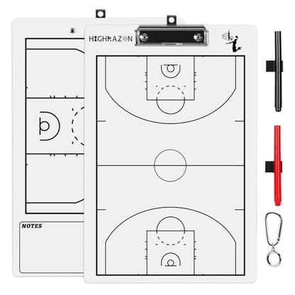Basketball Coaches Clipboard,White Double-Sided Dry Erase Coach Clipboard, Basketball Whiteboard for Coaches, White Board with Marker for Coaches Gift - style: A-white
