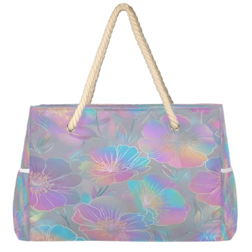 Beach Bag Waterproof Sand-proof Canvas Tote Lightweight Shoulder Bag Suitable for Family outdoor travel - color: A6