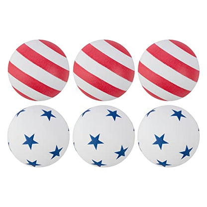 STIGA 1-Star Balls - color: Stars and Stripes, size: 6 Pack