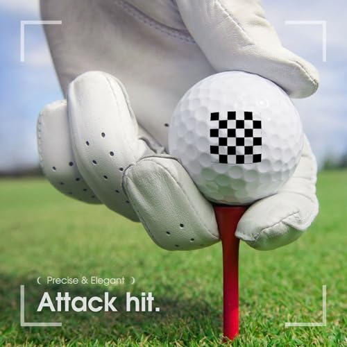 Black White Checkered Custom Golf Balls Soft Practice Training Golf Balls for Men Women Indoor Or Outdoor Use