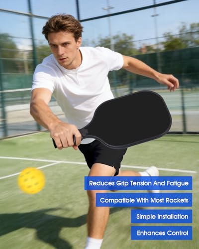 JISHAHS Grip Insert for Pickleball Paddle Handle, Ergonomic Finger Rest for Better Control & Consistent Grip, Fits Most Standard Pickleball Paddles, Pickleball Paddle Grip