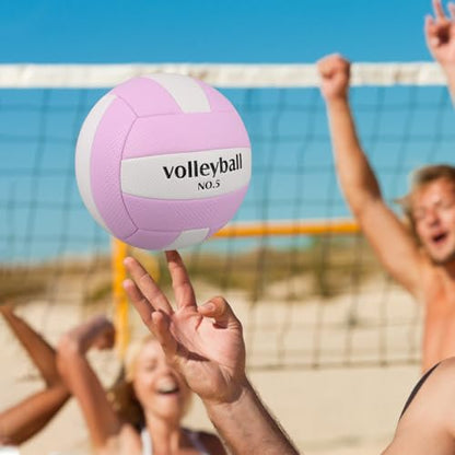 Volleyball Official Size 5 - Waterproof Indoor Outdoor Soft PVC Volleyball for Youth Adults, Beach Play, Game, Gym, Training