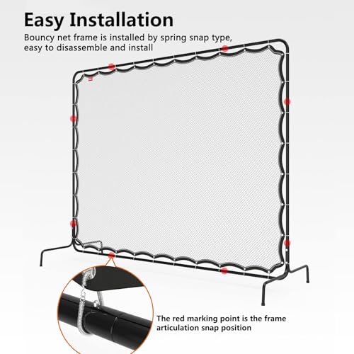 Rebound Practice Wall for Tennis, Pickleball Training,Portable Net for Backyard, Court Sports Ball Practice,Easy and Quick Assembly