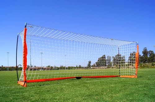 Bownet Portable Folding Soccer Goal – Pop Up Backyard & Training Soccer Net for Indoor or Outdoor – Easy Setup with Carry Bag - size: 4 x 12 Feet