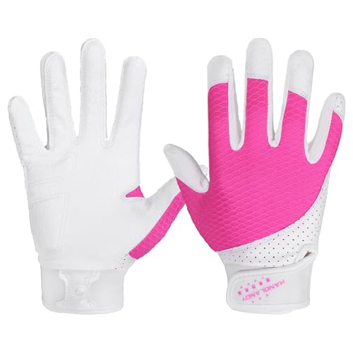 AIGEVTURE Baseball Bating Gloves Adult Youth Baseball Softball Batting Gloves Adult Kids Boys Girls