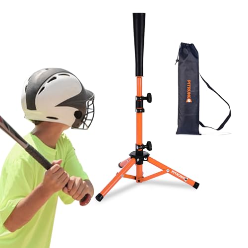 Baseball Softball Tee for Kids Toddles Youth Batting Hitting Tee T Ball Set Stand for Baseball Trainer Easy Adjustable Height 20.5''-29.5''Portable w/Carry Bag for Indoor Outdoor