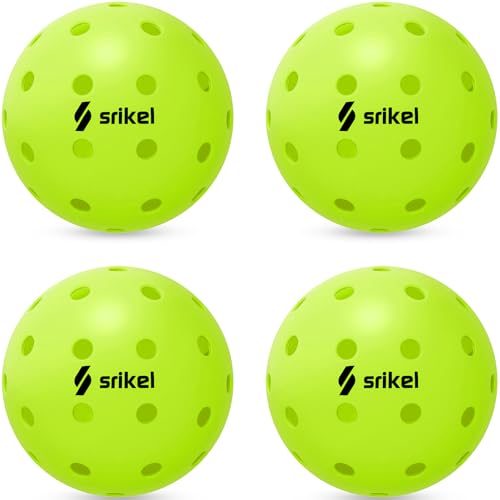 Pickleball Balls-USAPA Approved Outdoor/Indoor Pickleballs,Seamless Roto-Molded Design for Durability,Crack-Resistant 40-Hole Pickle Ball for Beginner Intermediate Pro Player,6/12/36/50/100Pack