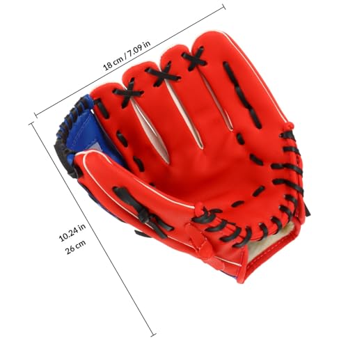 FOMIYES Pu Thickened 12.5-inch Baseball Glove Pitcher Training Glove Infielder Softball Mitt for Adults and Youth