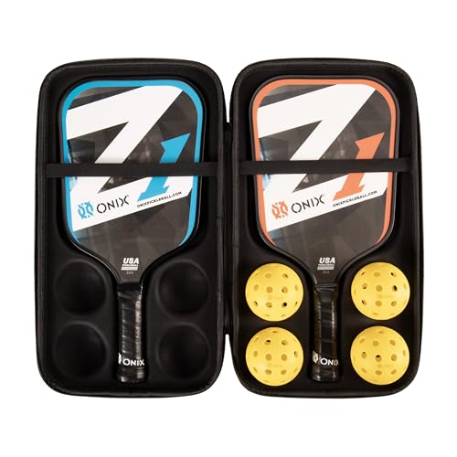 Onix Z1 Pickleball Starter Kit - Includes Two Z1 Composite Pickleball Paddles with Four Onix Fuse Balls in an Easy to Carry Case