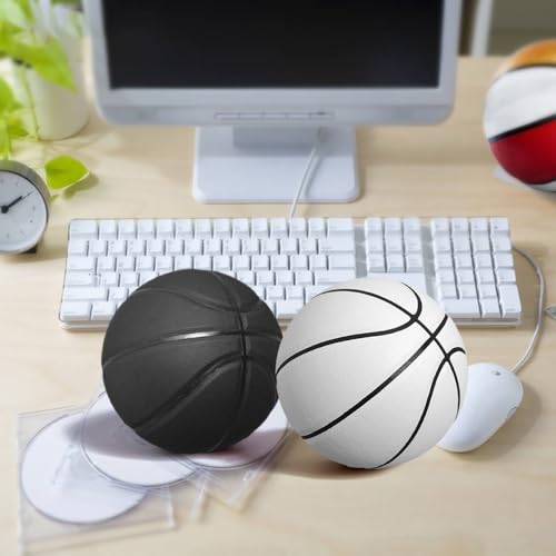 MINDCOLLISION Mini Basketball, Solid Color Without Logo, Absorbent Soft Leather, Suitable for Small Baskets, Signature, Decompression, Training Assistance