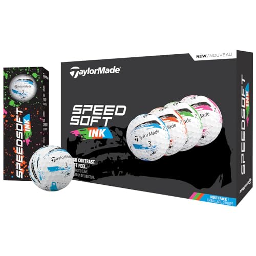 TaylorMade SpeedSoft Golf Balls, Maximum Distance with Ultra-Soft Feel, Perfect for Off The Tee and Around The Green - color: Multipack, style: 2025