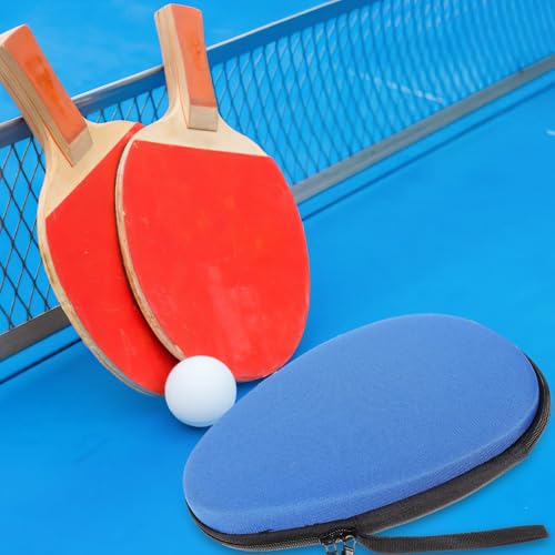 Alipis Table Tennis Paddle Case Eva Hard Shell Portable Ping Pong Racket Storage Bag with Ball Holder Sports Organizer for Outdoor Training