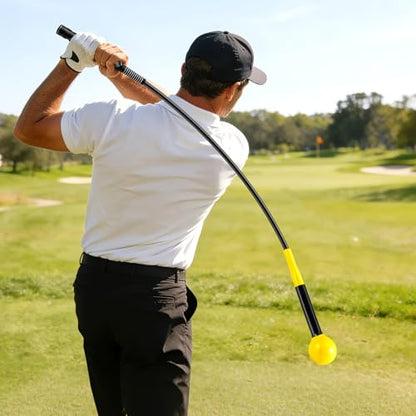 ULTIMATE Golf Swing Trainer, Heavy Warm Up Stick, Tempo Speed Flexibility Distance Balance Strength Training Aid, Right-Handed Ergonomic Golf Grip Trainer, Indoor & Outdoor Practice