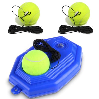 Tennis Ball Training Baseboard, Tennis Trainer Rebound Ball with String, Solo Tennis Practice Rebounder for Backyard, Court,Garage, Self Tennis Training Equipment Set for Adult,Beginner - color: B