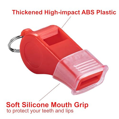 12 Packs Sports Whistles with Lanyard, for Coaches, Referees and Officials