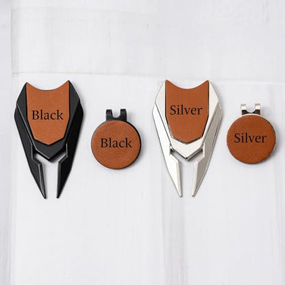 Personalized Divot Repair Tool Set, Engraved Golf Ball Marker Set for Men, Custom Golf Turf Tools Gift for Dad Golfer Groomsman