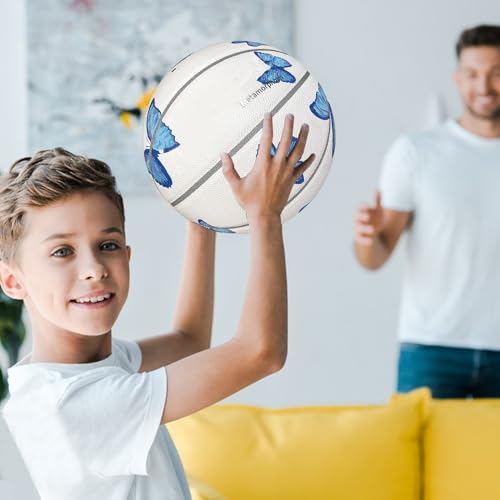 Outdoor Basketball - High Elasticity Indoor Outdoor Basketball, Portable Lightweight Sport Equipment Accessories for Competition Travel Home Beach Court Playground Training Exercise Fun for Kids Teens