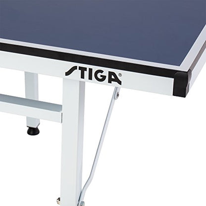 STIGA Space Saver - Compact Ping Pong Table - Separate Table Halves - Regulation Height - No Assembly Required - color: Blue