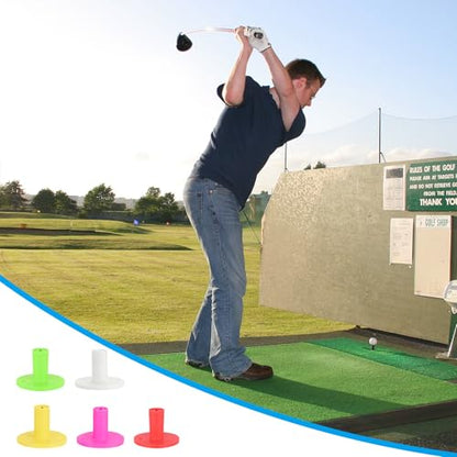 PATIKIL Rubber Golf Tee, Golf Practice Tees Training Driving Range Tee Stable Golf Ball Holder for Outdoors Hitting Mat