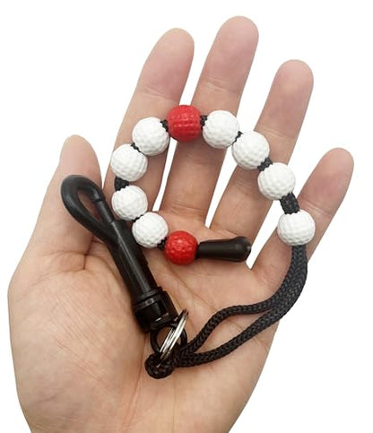 2 Pcs Golf Beads Count Stroke Score Counter, Golf Beads Counter, Golf Beads Score Counter, Golf Rhinestone Bead Score Counter