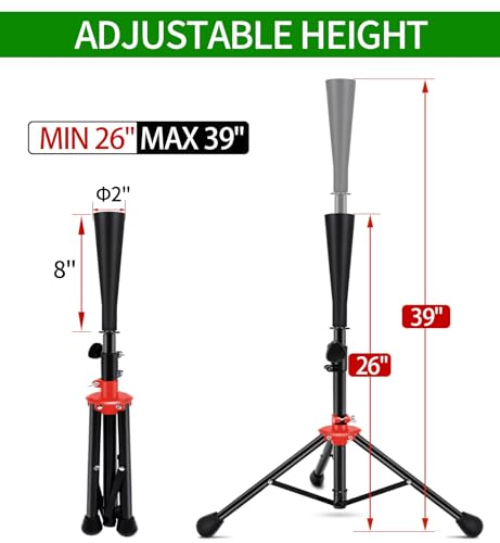 7x7ft/8x8ft Baseball Softball Net with Steel Frame for Batting, Hitting, Pitching, Portable Baseball Batting Net with Carry Bag, Great for All Levels - size: 7FT Black(Tee)