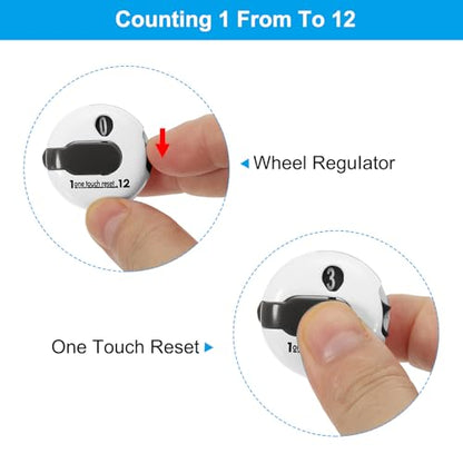 PATIKIL Golf Score Counter, Mini Golf Shot Stroke Attachment Counter Clicker Clip for Golfers Glove Bag Hat